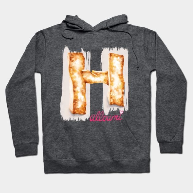 Halloumi Cheese Hoodie by AmandaDilworth